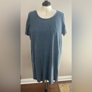 Striped Blue Women’s Casual Dress